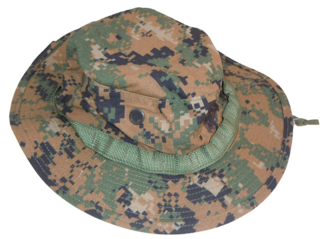 Apparel - Head - Boonies - USGI Marine Corps USMC Field Cover Boonie Hat - Woodland MARPAT (SURPLUS)