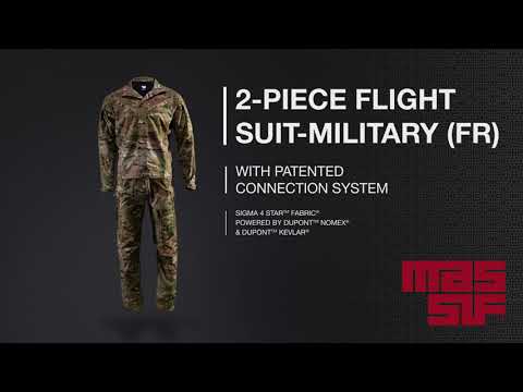 MASSIF 2-Piece FR Flight Suit Jacket - Military