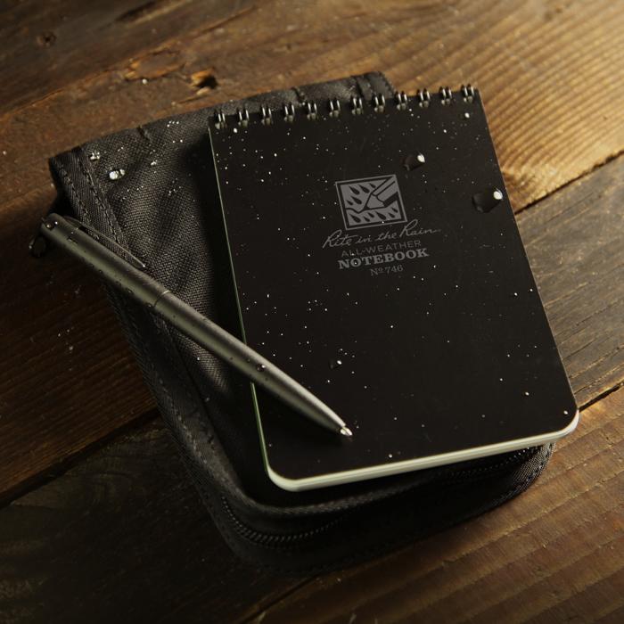 Supplies - EDC - Notebooks - Rite In The Rain 746 Top-Spiral 4x6" Notebook - Black