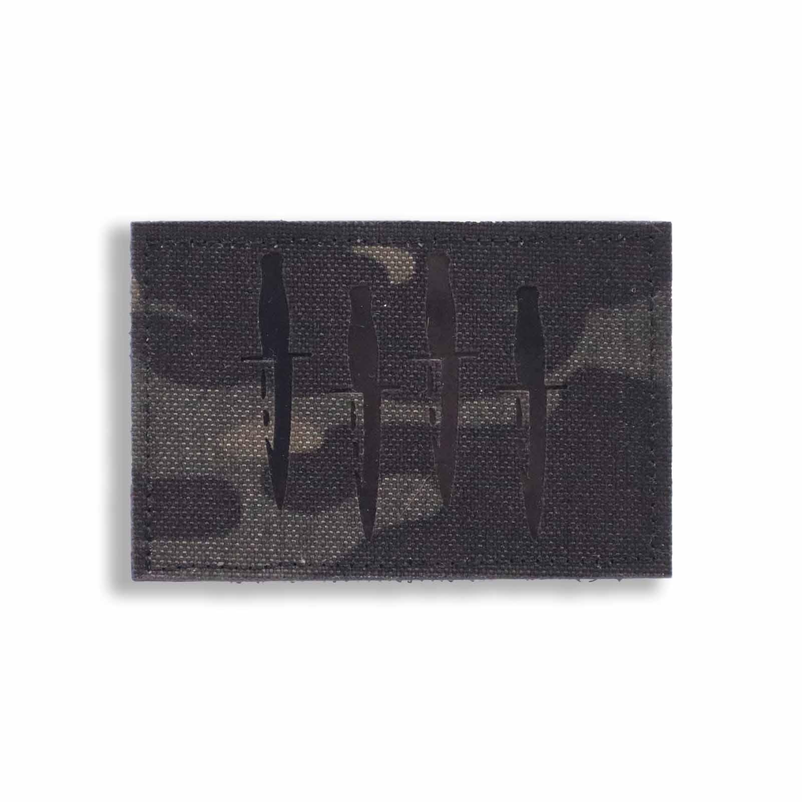 MULTICAM & MONO MEDIC LASER CUT IR STYLE PATCH MORALE PATCH VELCRO