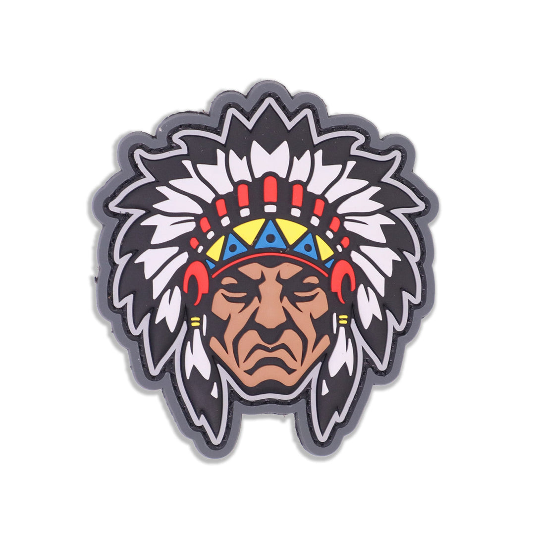 Supplies - Identification - Morale Patches - Mil-Spec Monkey Native American Warrior Head 1 Morale Patch