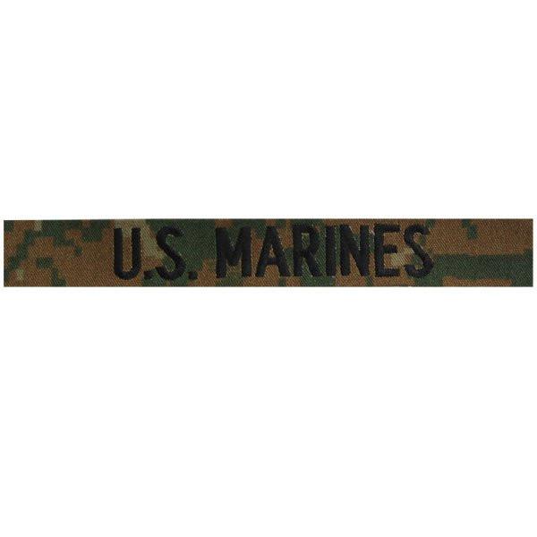 Supplies - Identification - Uniform Patches - USGI USMC Marine Corps MCCUU Branch Tape - Sew On (Woodland MARPAT)