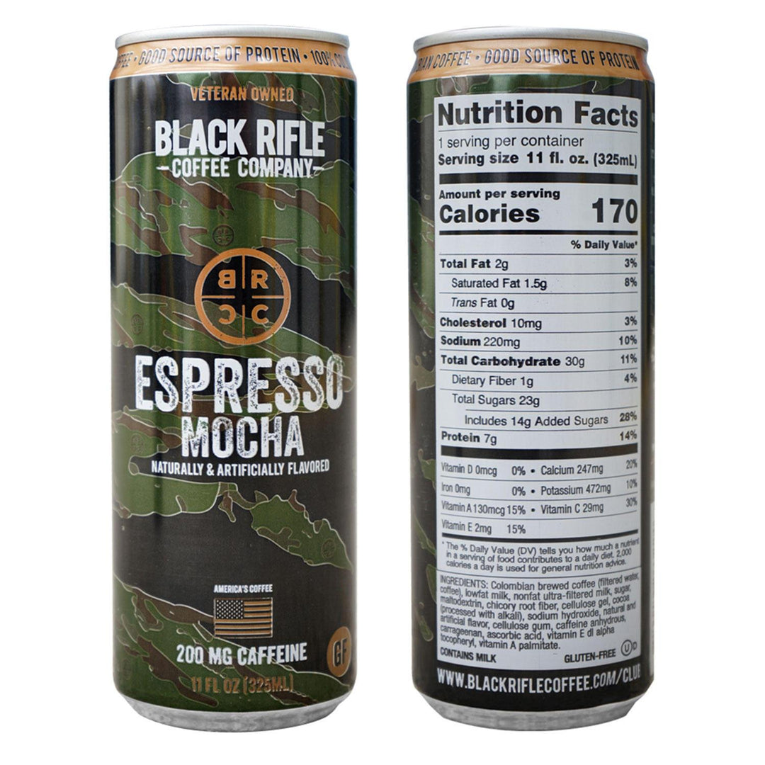 Supplies - Provisions - Drink - Black Rifle Coffee Company Espresso Mocha (11 Fl. Oz.)