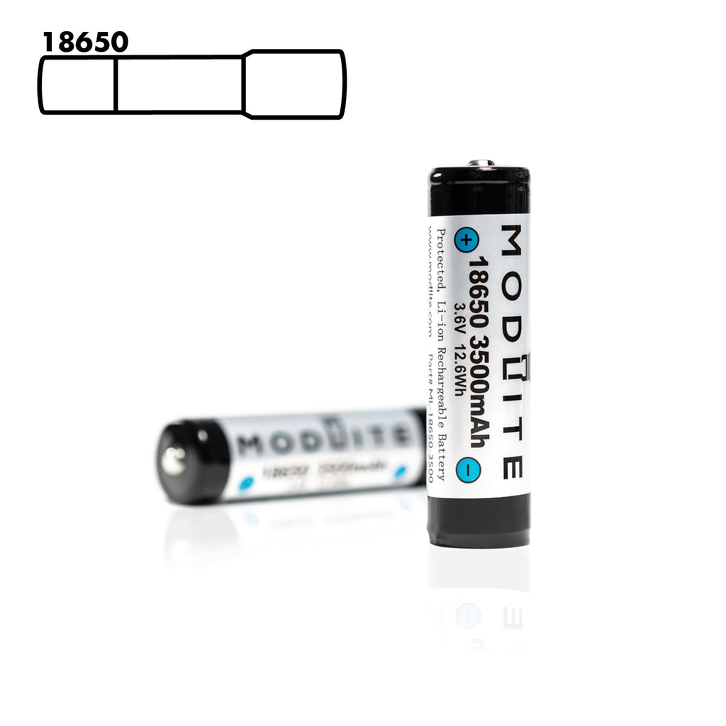 Modlite 18650 3500mAh Protected Cells (2-Pack)