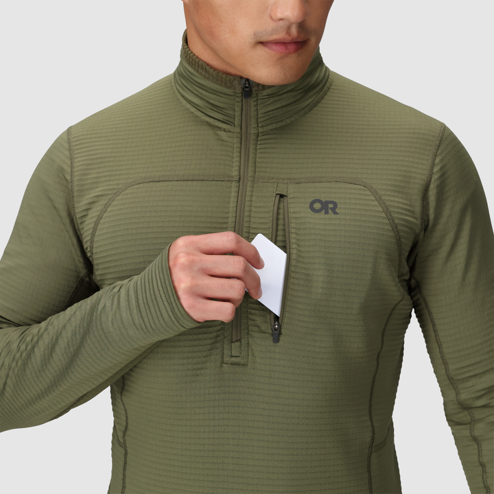 Outdoor Research Men's Vigor Half Zip Grid Fleece