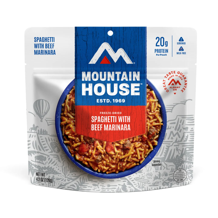 Mountain House Classic Spaghetti with Beef Marinara 2-Serving Pouch