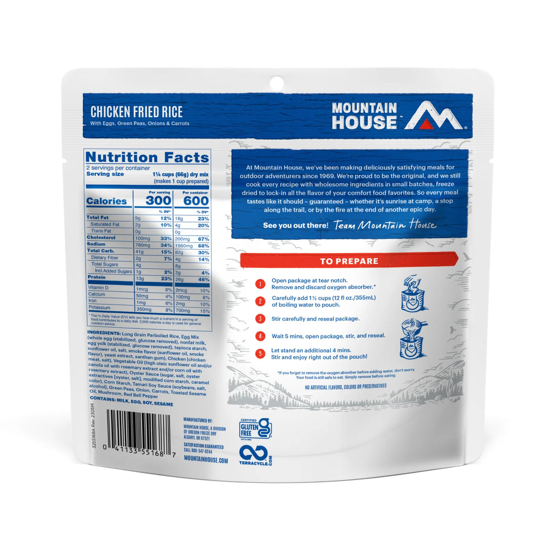 Mountain House Chicken Fried Rice 2-Serving Pouch