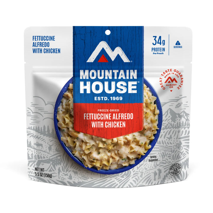 Mountain House Fettuccine Alfredo with Chicken 2-Serving Pouch