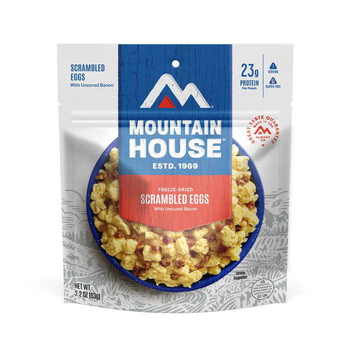 Mountain House Scrambled Eggs with Bacon 2-Serving Pouch