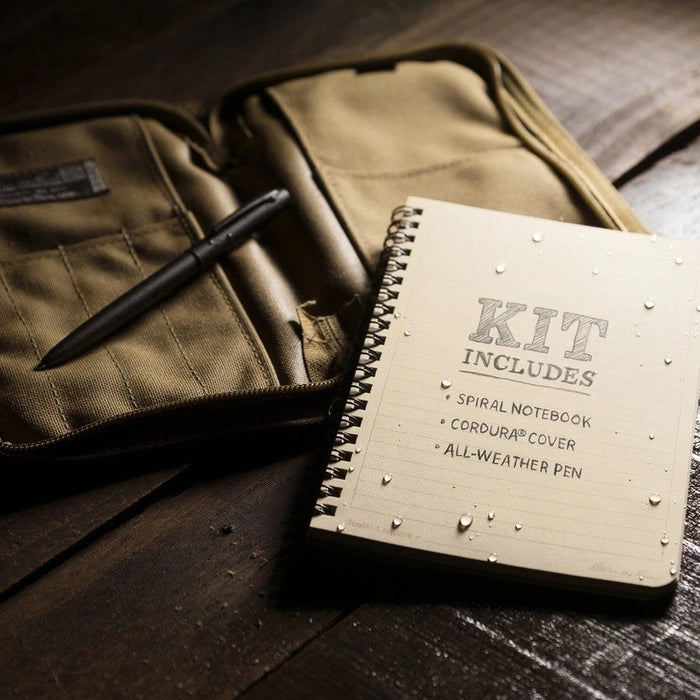 Rite in the Rain 973T-KIT Side Spiral 4.625 x 7" Notebook Kit - Tan