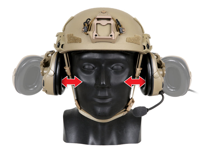 Ops-Core AMP Helmet Rail Mount Kit w/ Vent Mode