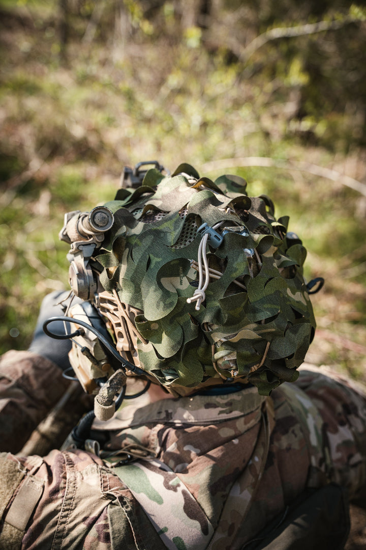 One Hundred Concepts HelmetScrim 2.0 Camo Netting for Helmet