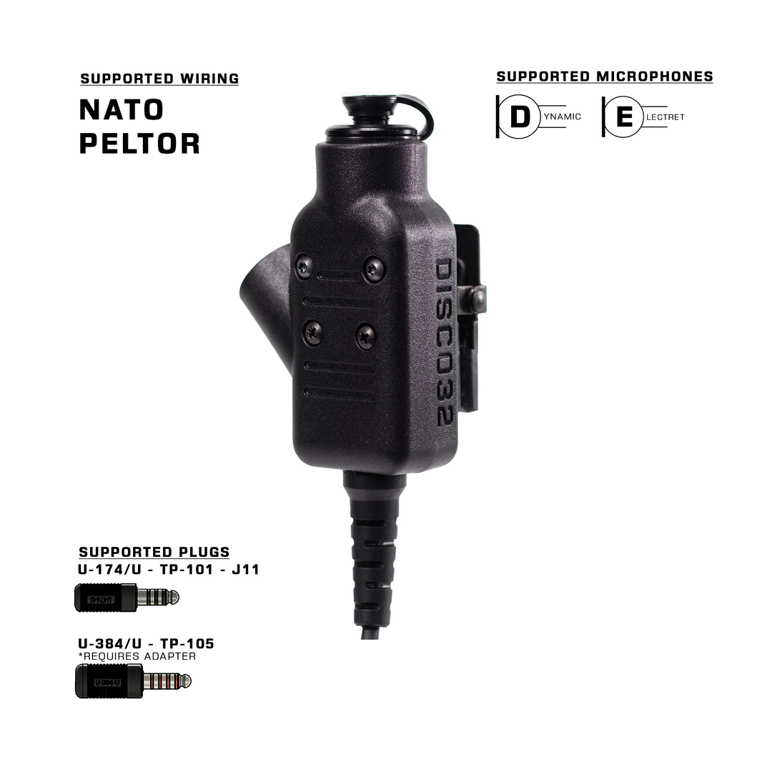 DISCO32 Constant Able PTT - K2 Kenwood Universal Connector (NX5000)