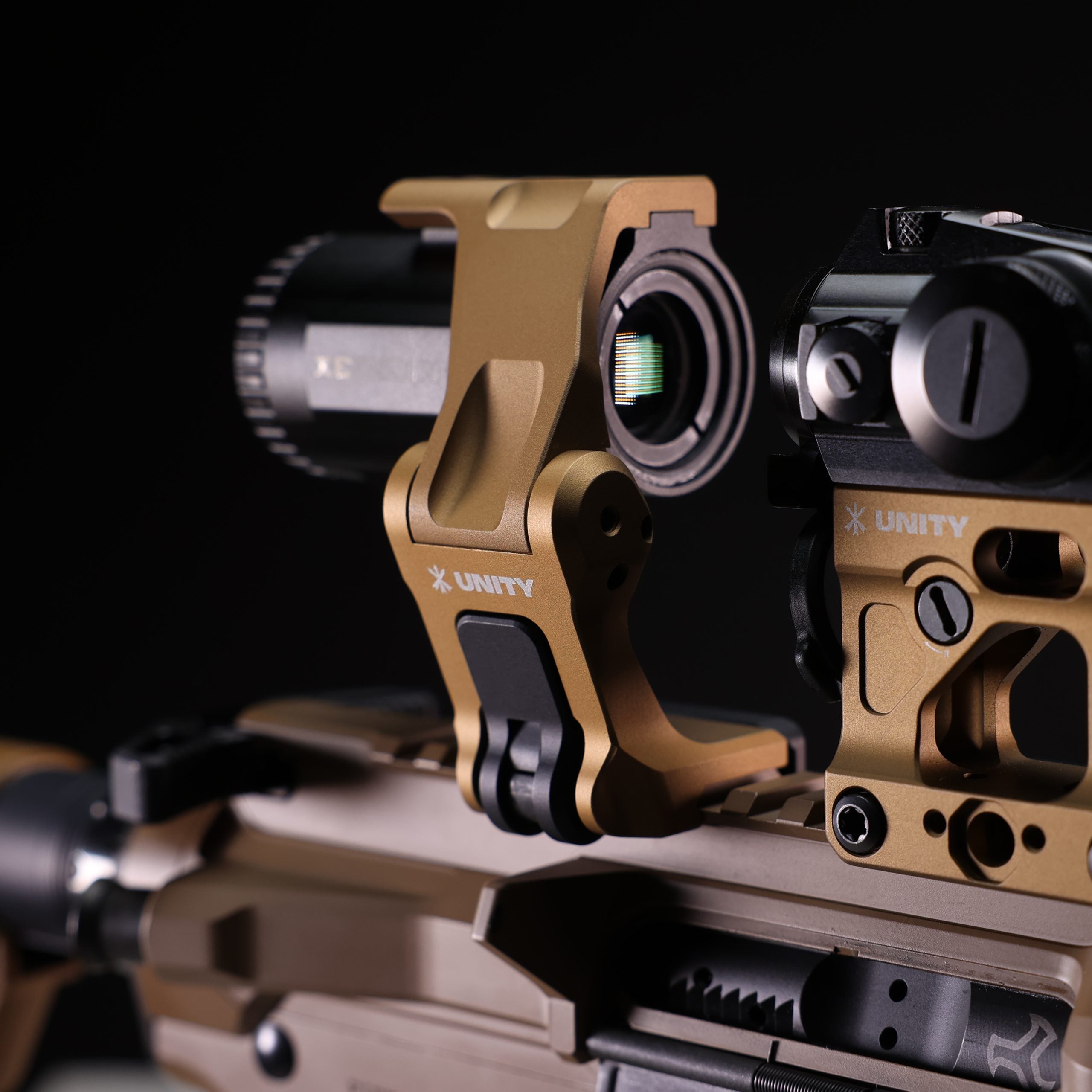 Unity Tactical FAST™ FTC OMNI Magnifier Mount QD Lever – Offbase