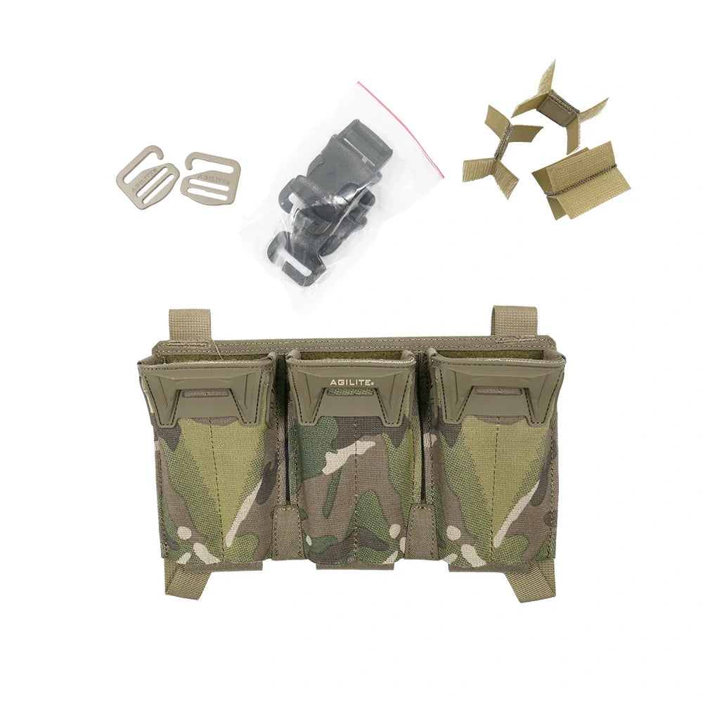 Agilite Pincer Placard™ Multi-Caliber Triple Magazine Pouch