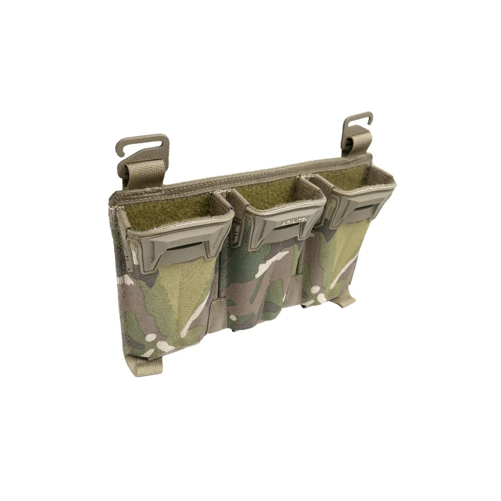 Agilite Pincer Placard™ Multi-Caliber Triple Magazine Pouch