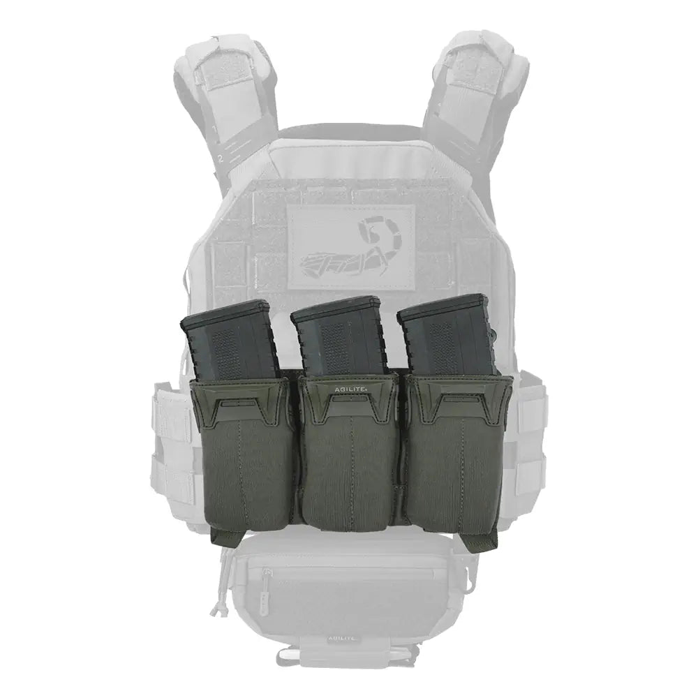 Agilite Pincer Placard™ Multi-Caliber Triple Magazine Pouch