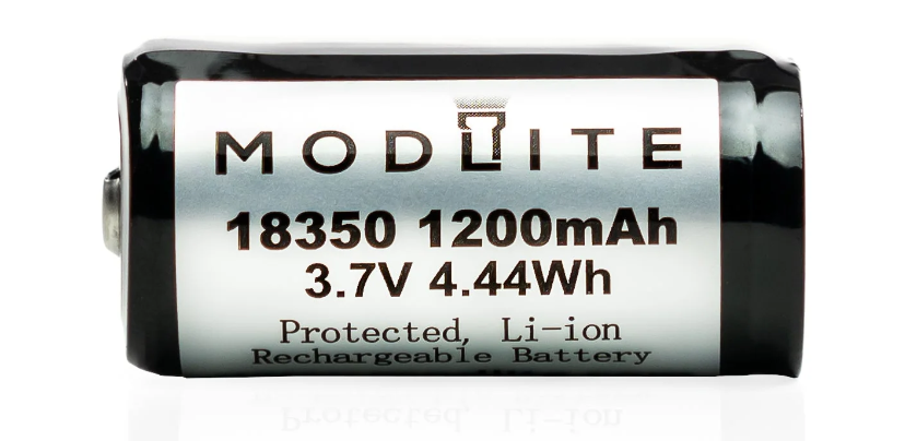 Modlite 18350 1200mAh Protected Cells (2-Pack)