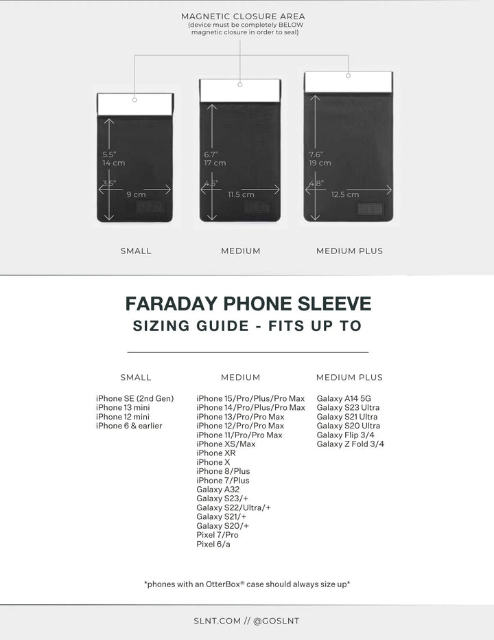 SLNT Faraday Phone Sleeve