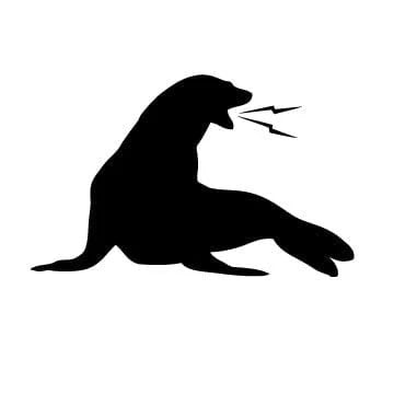 URT! URT! Barking Seal Sticker