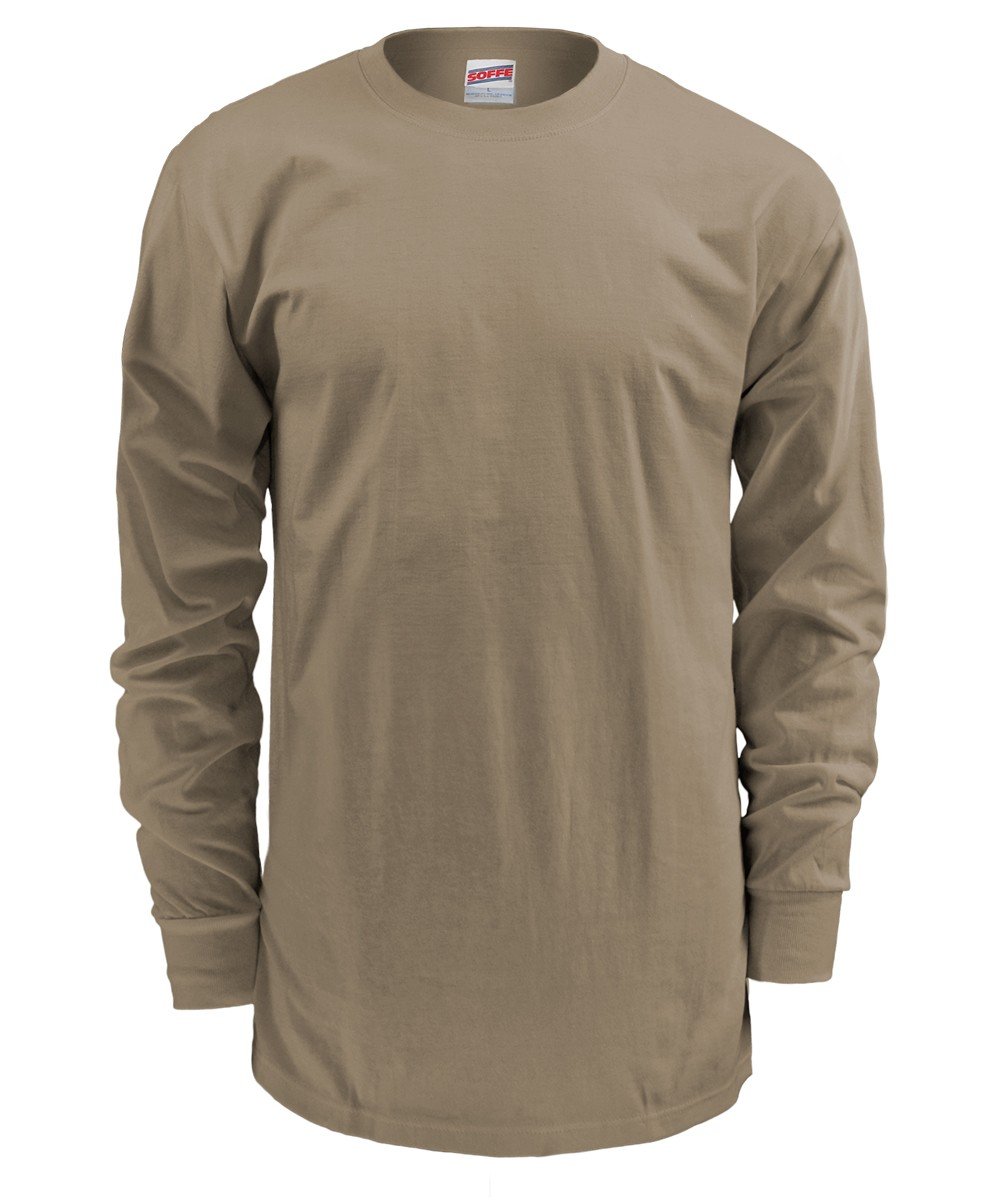 Soffe 50/50 Military US Army USAF Long Sleeve Shirt - OCP Tan 499