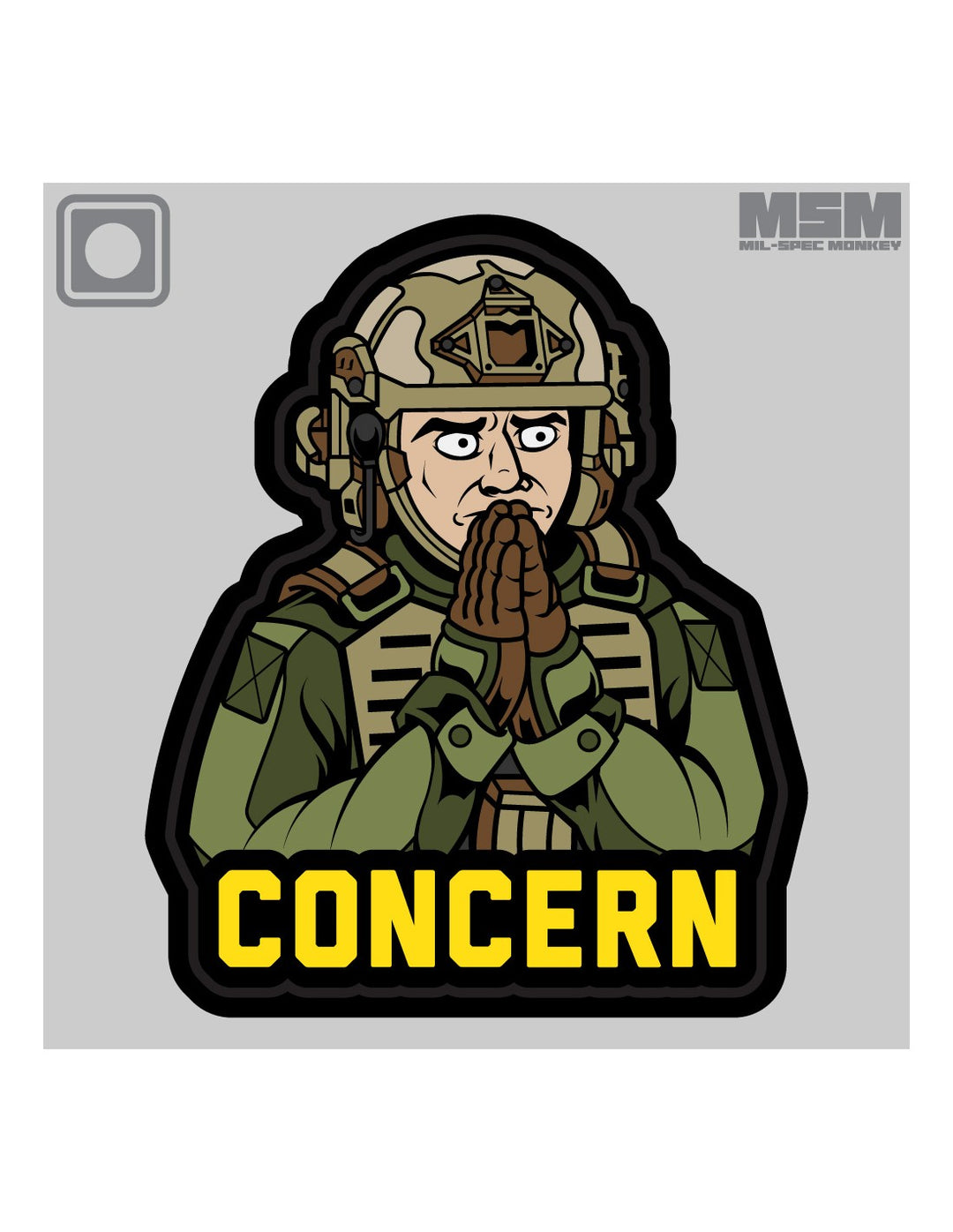 Mil-Spec Monkey Concern Morale Patch PVC