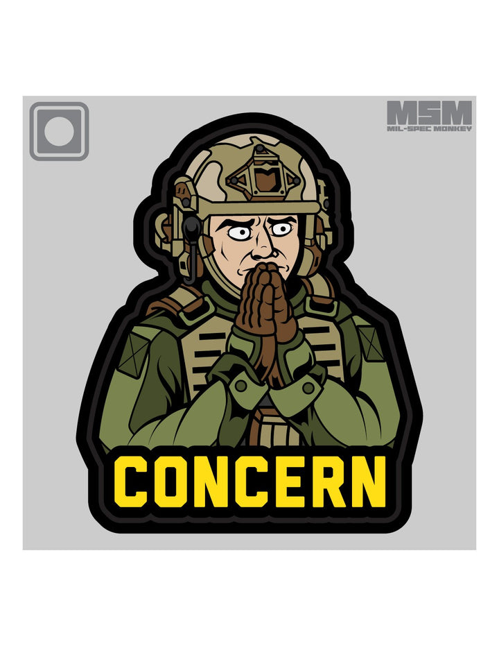 Mil-Spec Monkey Concern Morale Patch PVC
