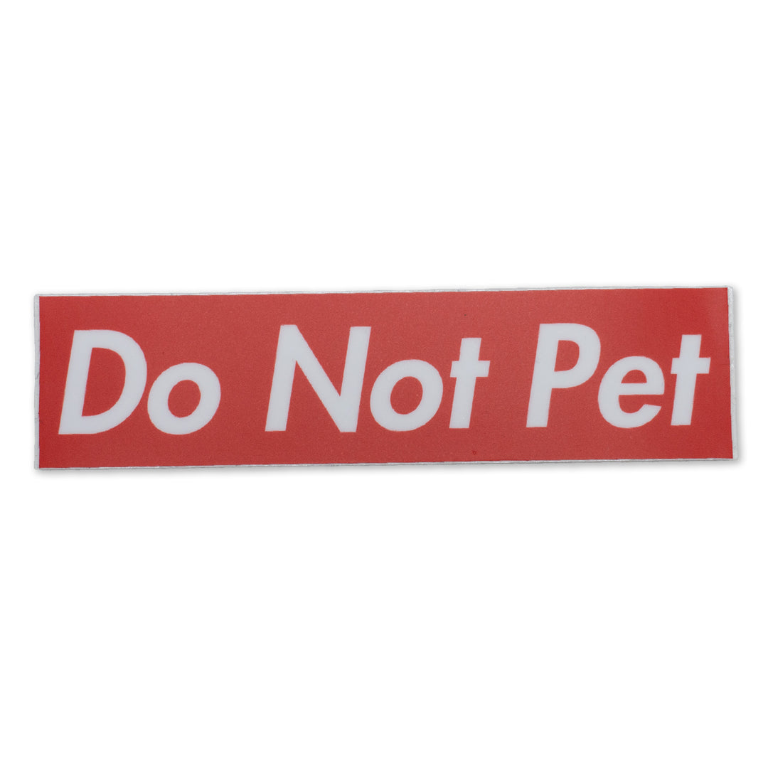 DBT Industries Do Not Pet Sticker