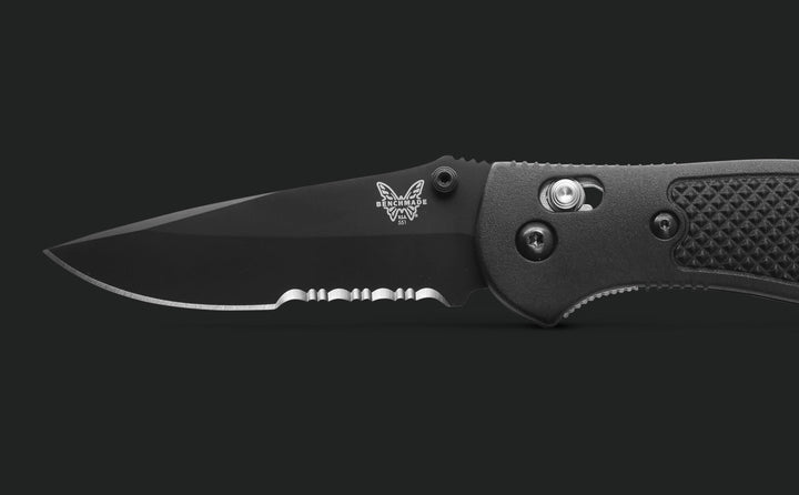 Benchmade 551SBK-S30V Griptilian Drop-Point Folding Knife - Black Grivory