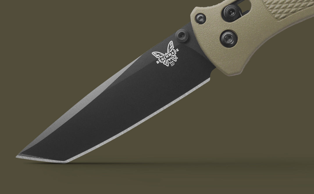 Benchmade 537BK-06 Bailout Tanto Folding Knife - Ranger Green