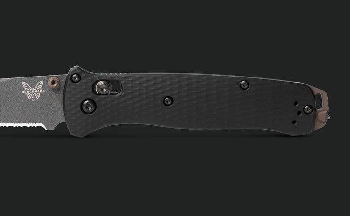 Benchmade 537SGY-03 Bailout Tanto Folding Knife - Black Aluminum