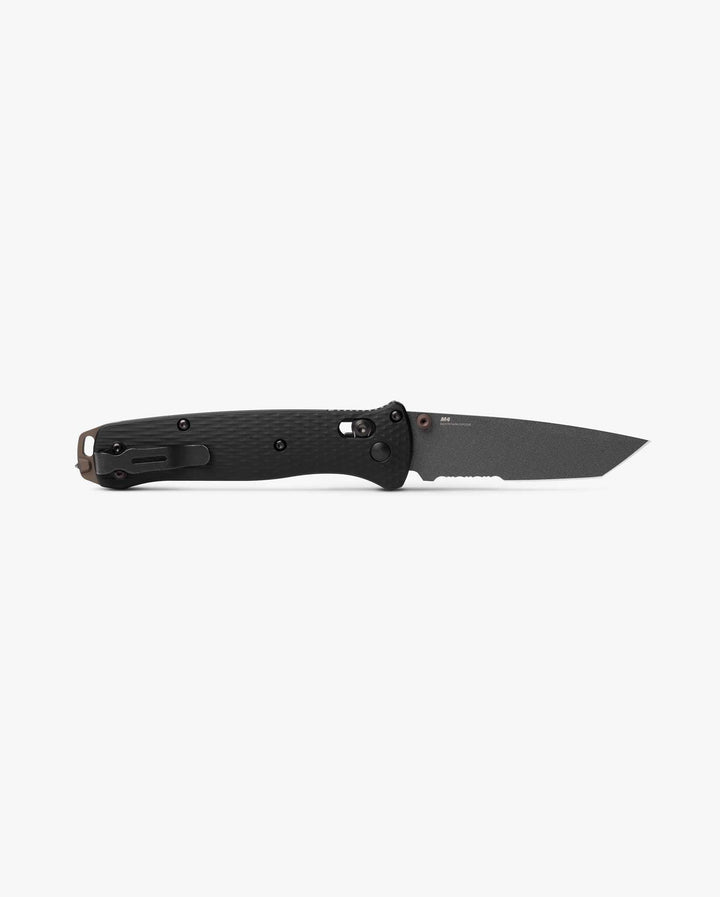 Benchmade 537SGY-03 Bailout Tanto Folding Knife - Black Aluminum