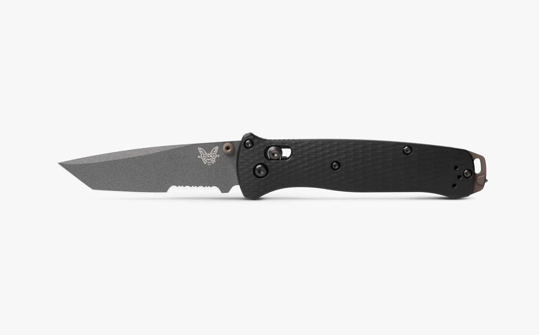 Benchmade 537SGY-03 Bailout Tanto Folding Knife - Black Aluminum