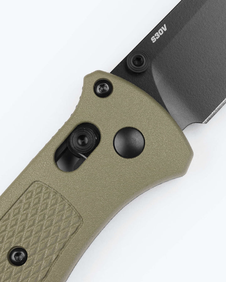 Benchmade 537BK-06 Bailout Tanto Folding Knife - Ranger Green