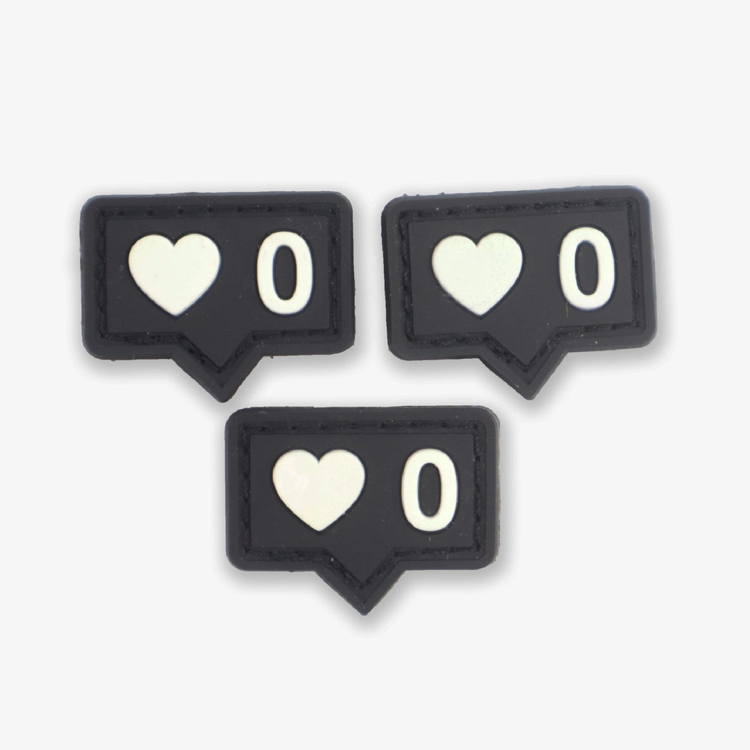 Supplies - Identification - Morale Patches - Knot Good Co. No Love Minis PVC Patch 3-Pack