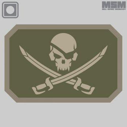 Mil-Spec Monkey Pirate Skull PVC Patch