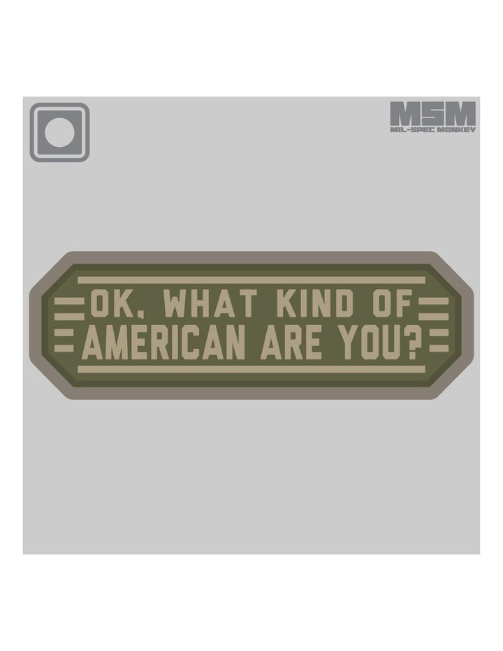 Mil-Spec Monkey What Kind of American PVC patch