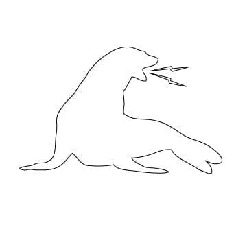 URT! URT! Barking Seal Sticker