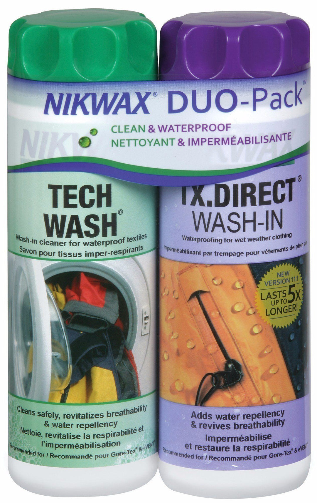 Apparel - Accessories - Cleaning & Waterproofing - Nikwax Clean/Waterproof DuoPack - Hardshell