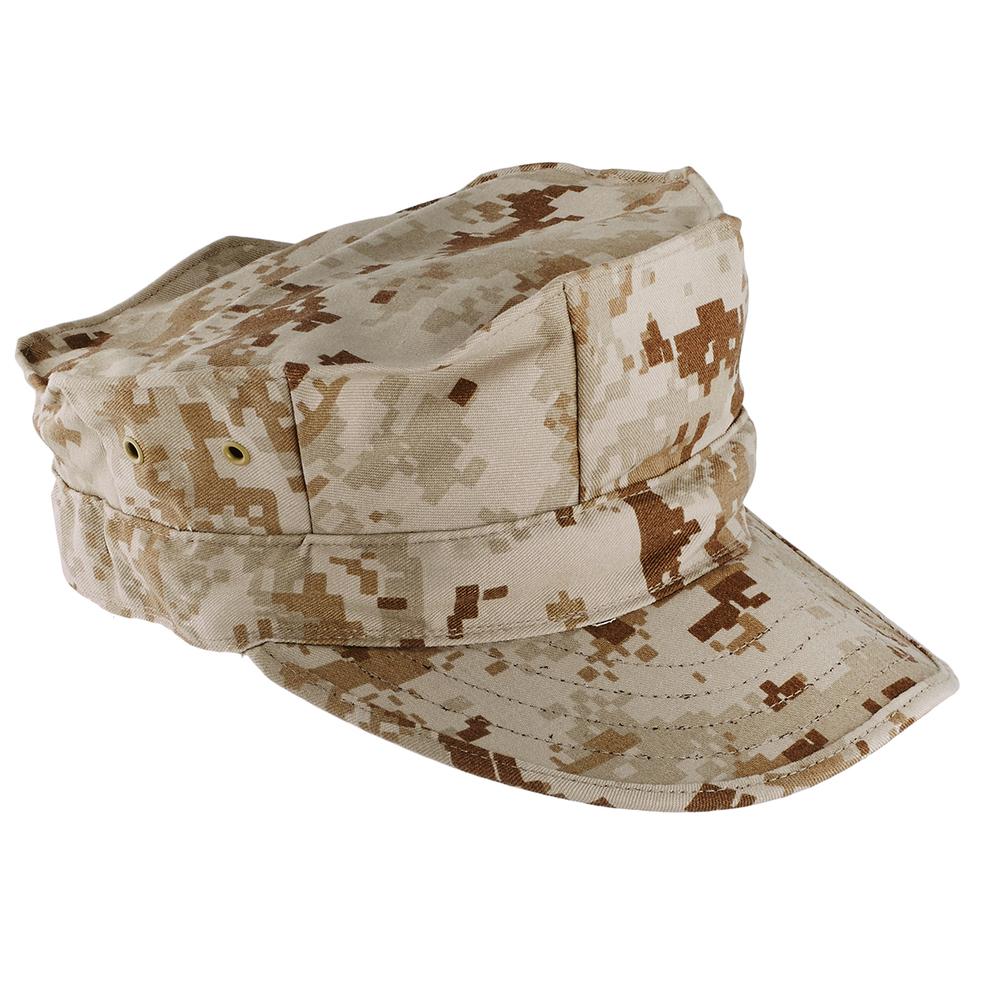 Apparel - Head - Caps - USGI USN Eight Point Garrison Cover - Desert MARPAT