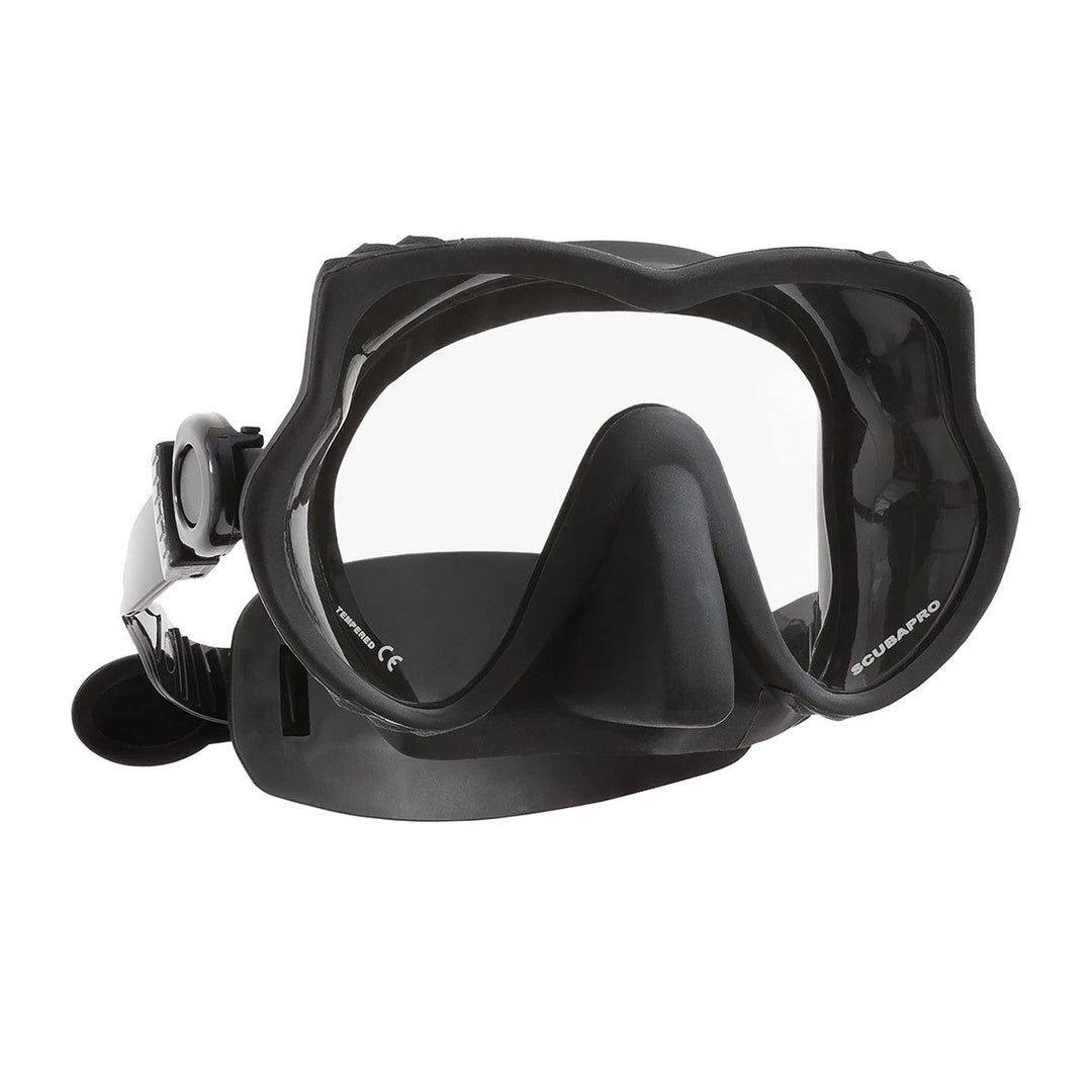 Apparel - Head - Face Covering - Scubapro Devil Dive Mask With EZ Strap - Black (CLEARANCE)