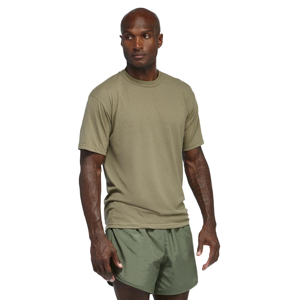 Military Olive Drab T-Shirt, 100 Percent Cotton Poly 3-Pack