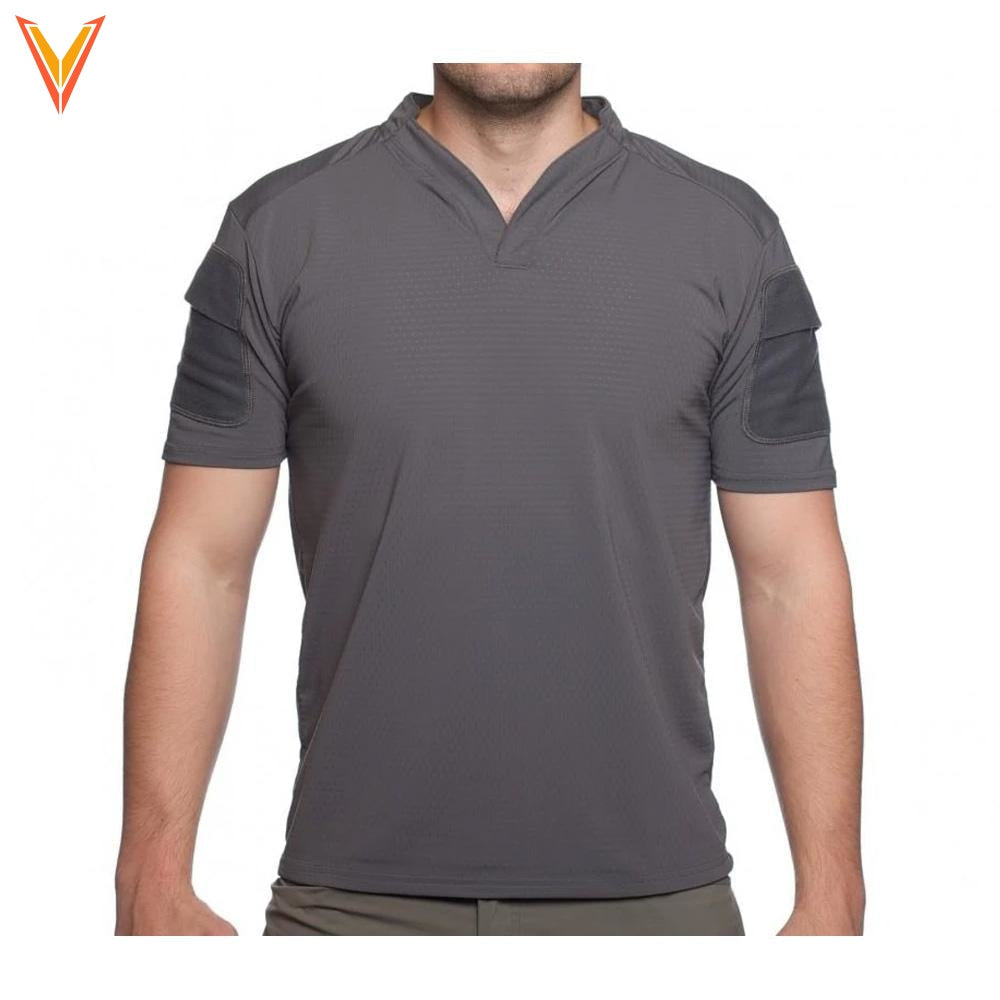 Velocity Systems BOSS Rugby Short Sleeve Shirt - Wolf Grey
