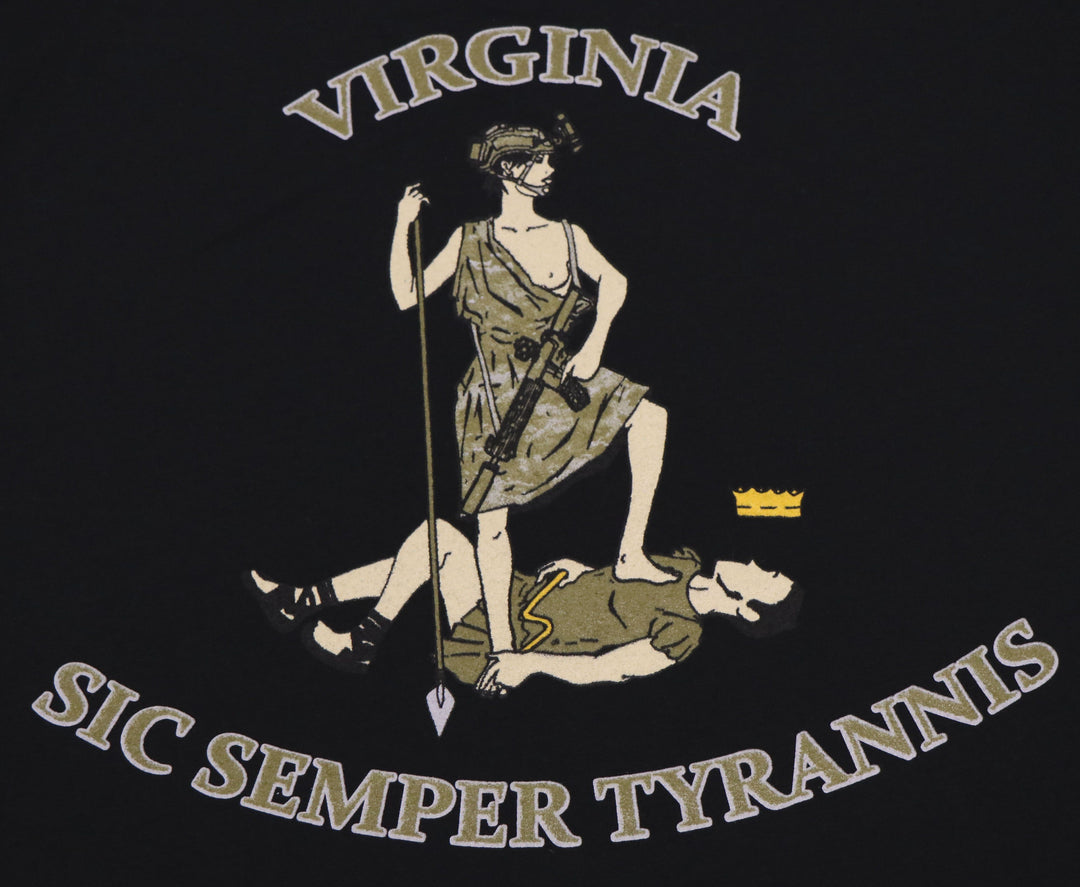 Apparel - Tops - T-Shirts - Offbase Supply Co. Virginia Sic Semper Tyrannis T-Shirt
