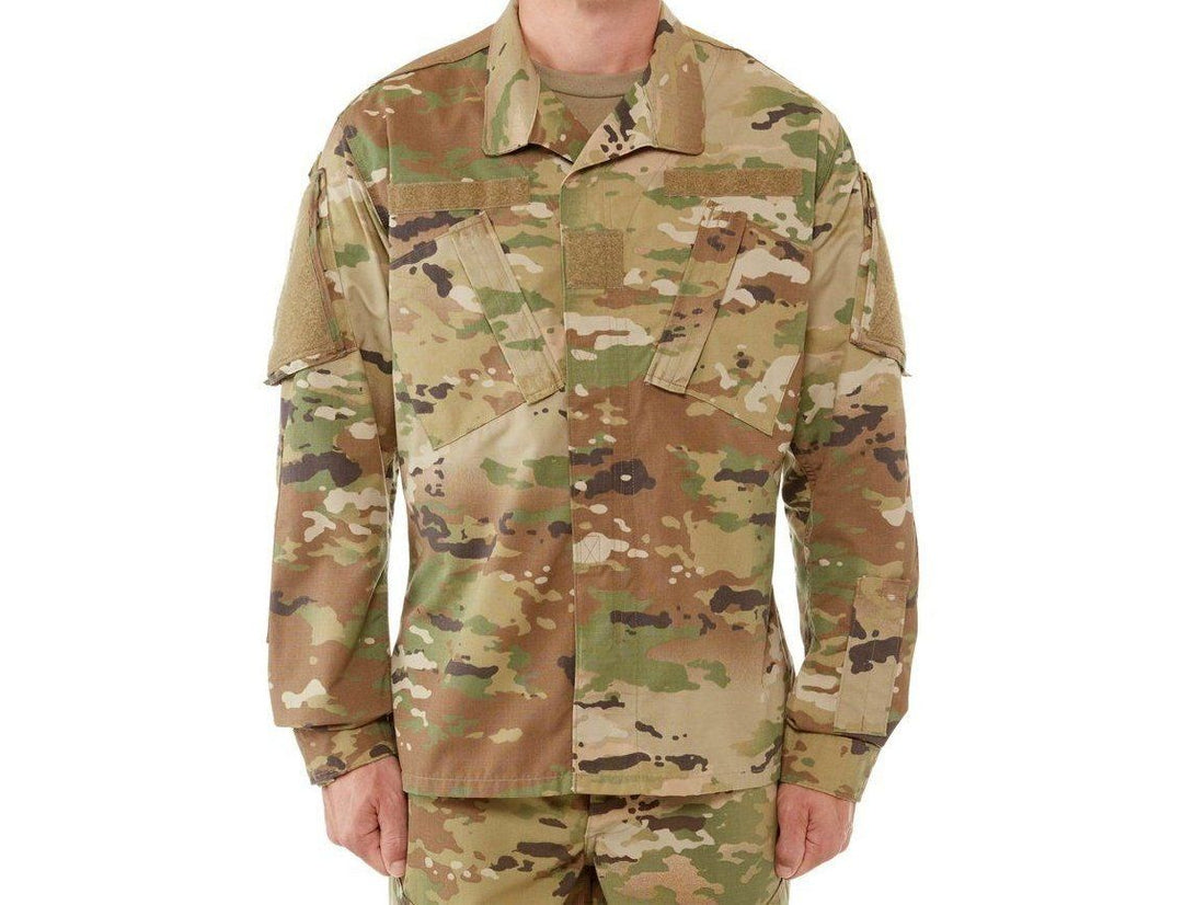 US Army Chaplain Stole - OCP Cotton/Nylon Ripstop - Available in Pocket  Length or Full Size - Optional Cross of Suffering - Request Camo for Your