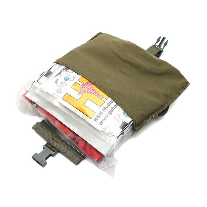 Gear - Pouches - Medical - London Bridge Trading LBT-9022R Stretch Small Blow Out Medical Pouch - Ranger Green