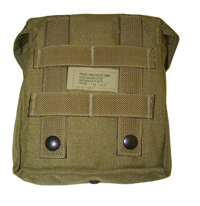 USGI USMC First Aid IFAK Pouch MOLLE - Black Buckle