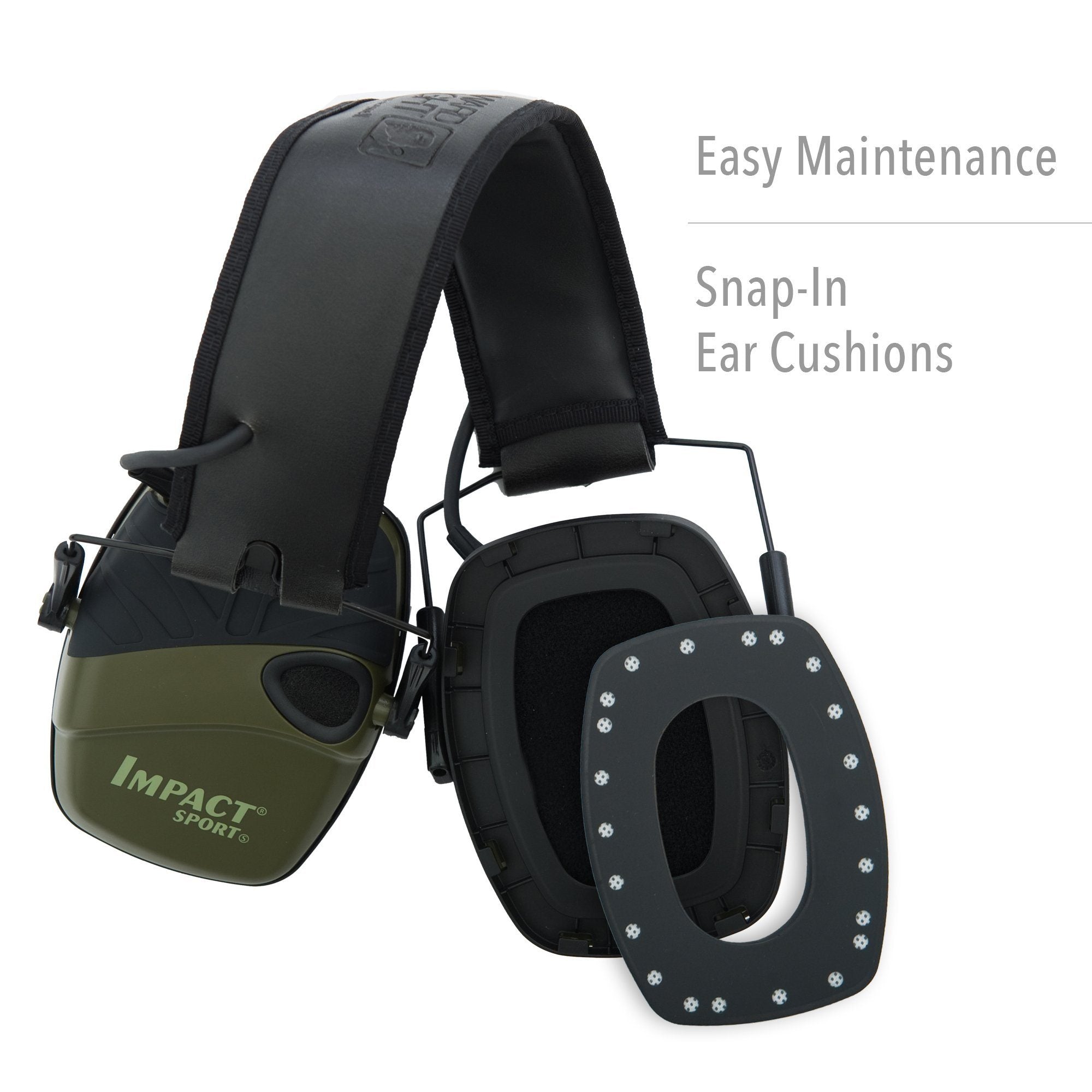 Howard Leight Impact Sport Electronic Earmuffs - Hunter Green