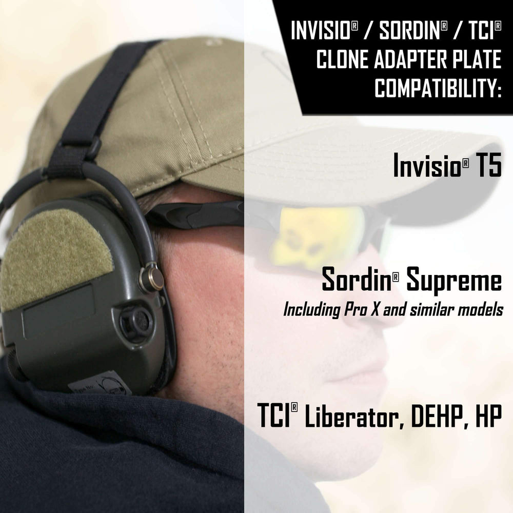 Gear - Protection - Ears - Noisefighters Adapter Plates - MSA Sordin / TCI Liberator / Invisio T5