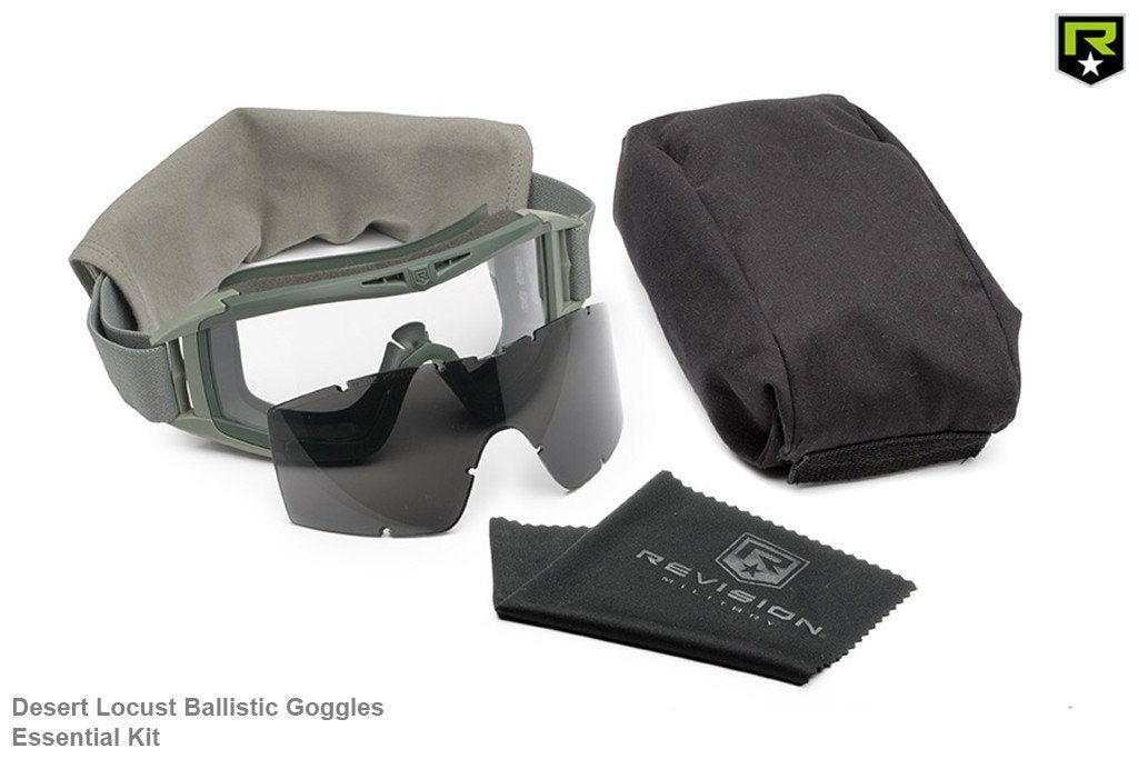 Gear - Protection - Eyes - USGI Revision Desert Locust Military Goggle System 2 Lens Kit